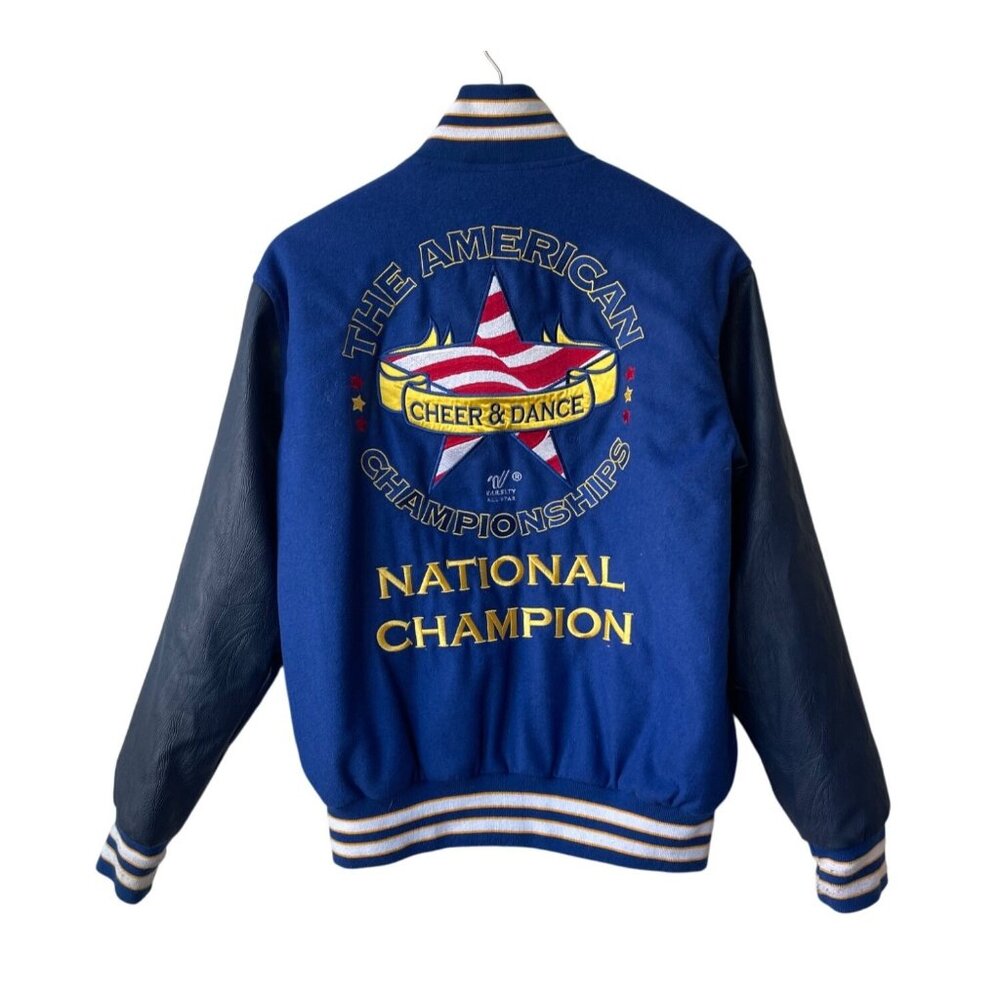 Varsity American Cheer and Dance National Champion Jacket Size S Varsity Letterm